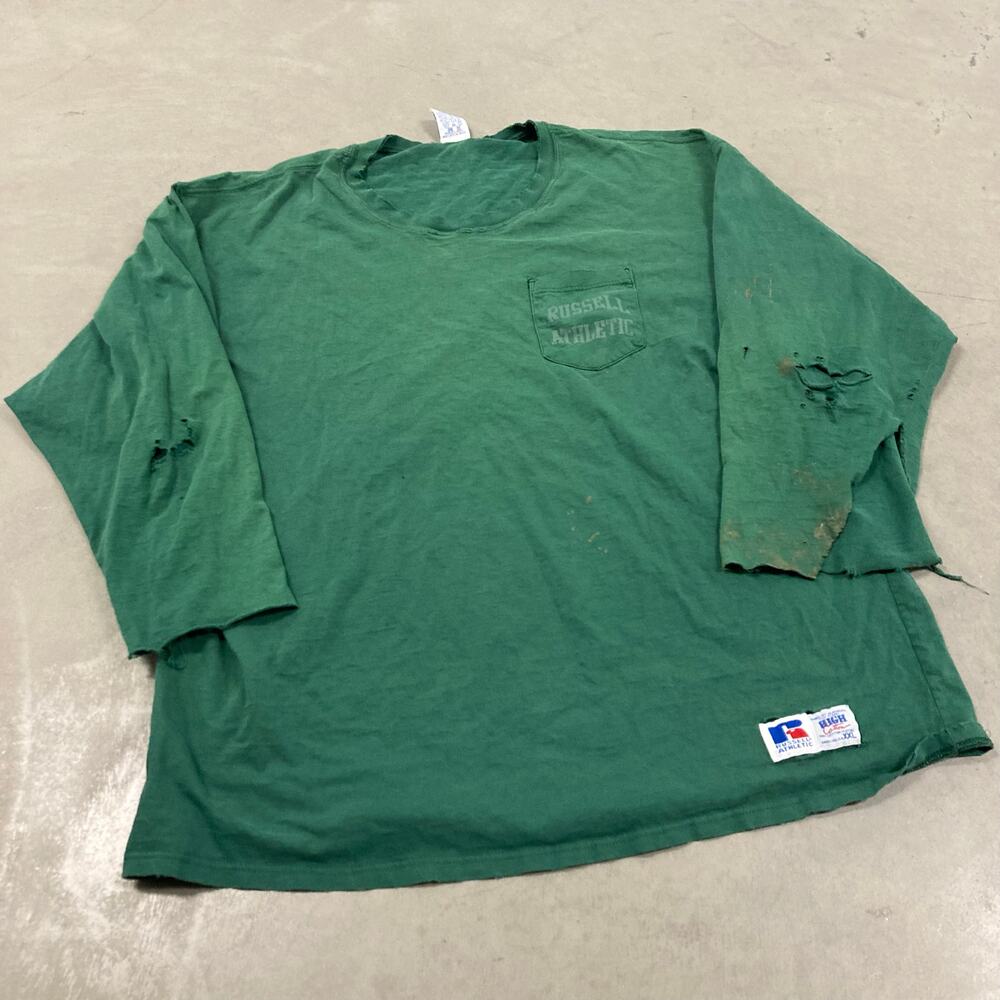 90s thrashed Russell athletic long sleeve T-Shirt